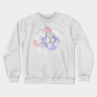 Caffeine Molecule Chemistry Crewneck Sweatshirt